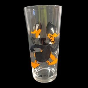 Vintage Daffy Duck Pepsi Collector Series Warner Bros Drinking Glass 1973